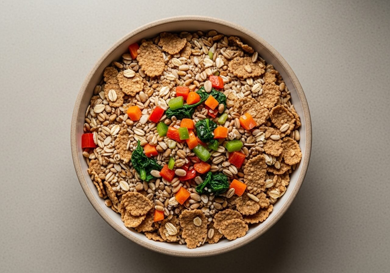 Show insoluble fiber as the type that adds bulk and moves through the digestive system more quickly — soluble insoluble fiber types