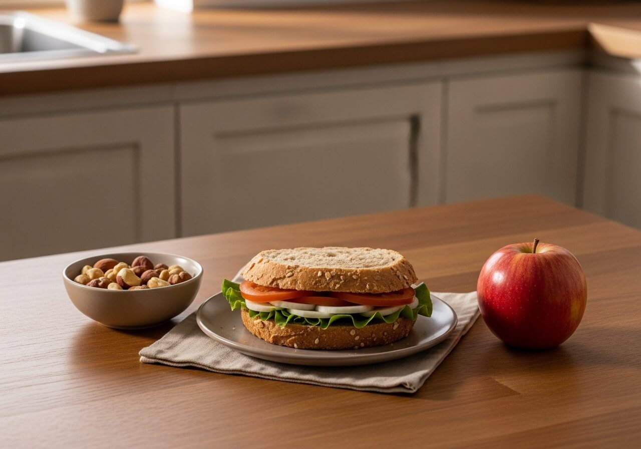 Show one small, manageable meal swap as the practical first change — build sustainable nutrition habits