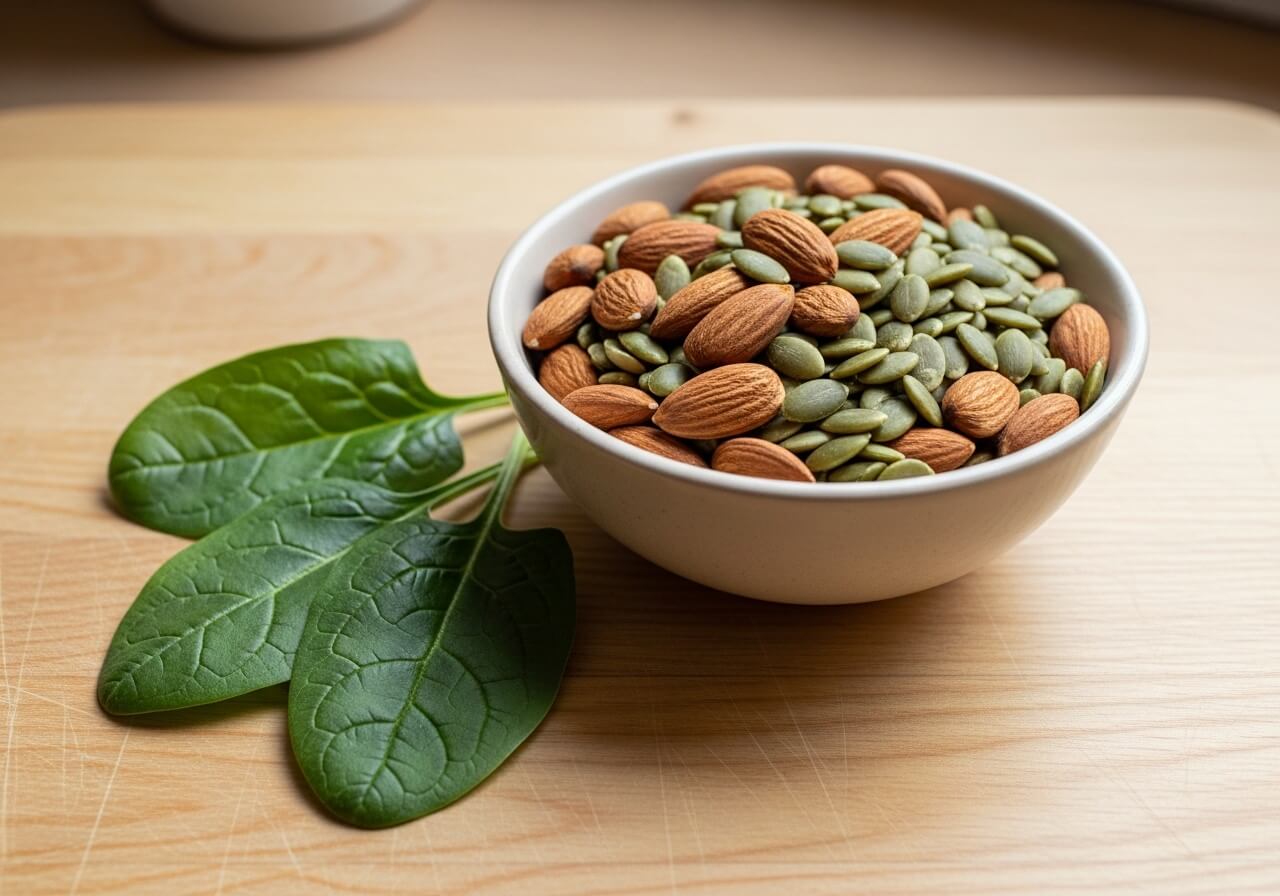Show a practical magnesium-rich food option mentioned in the section — nutrition better sleep