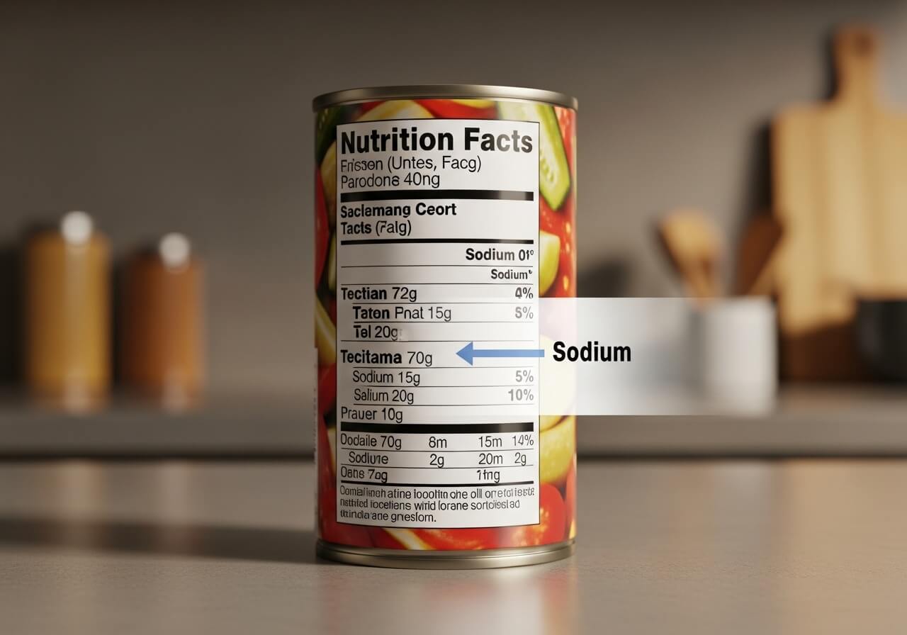 Show one label-reading priority for a specific health goal — how to read nutrition labels