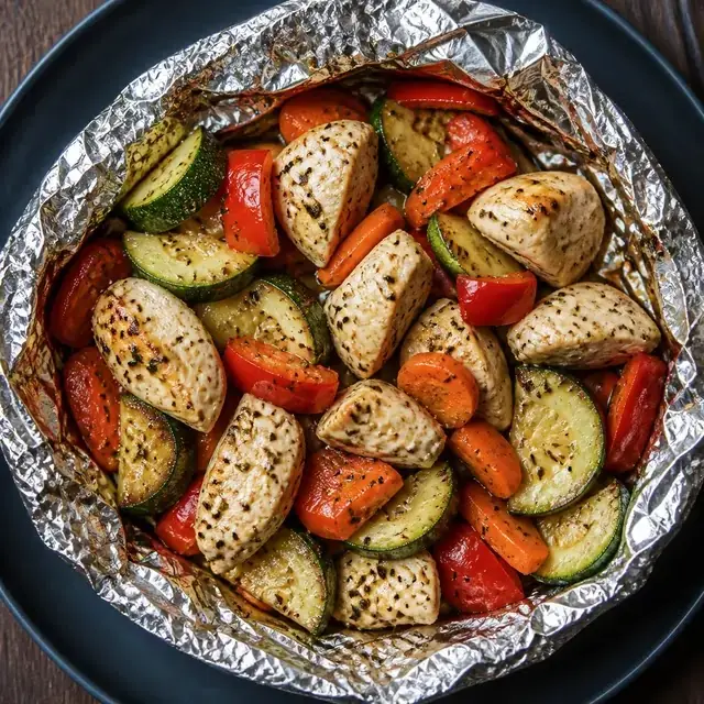 Tasty Chicken and Veggie Packets
