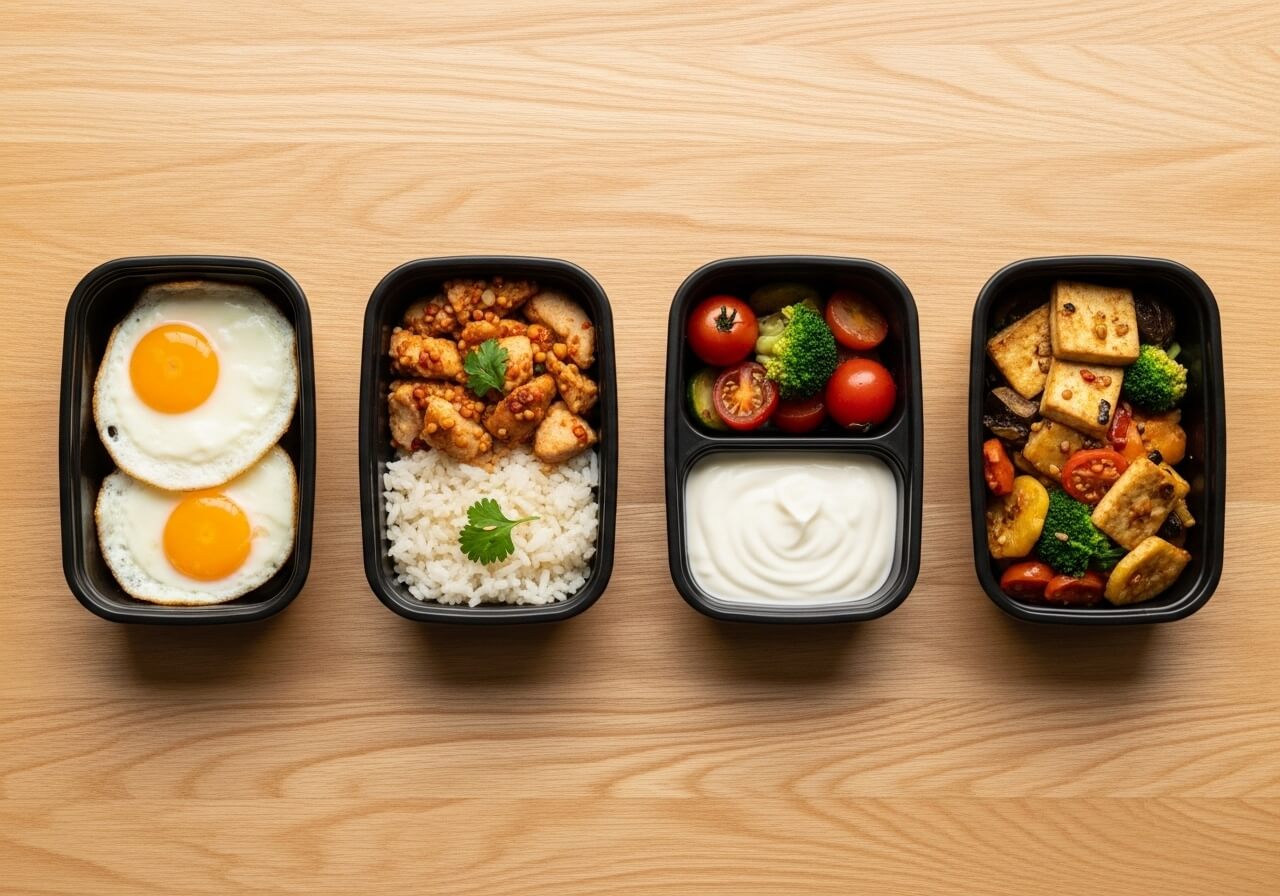 Show how spreading protein across meals supports steady amino acid availability — protein timing muscle building